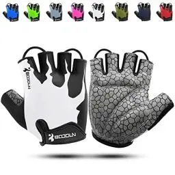 Produktbild: KONVINIT Fahrradhandschuhe Herren Sommer Halbfinger MTB Handschuhe,Radhandschuhe für Mountainbike/Rennrad,Fahrrad Handschuhe Freizeit Herren und Damen,White XXL