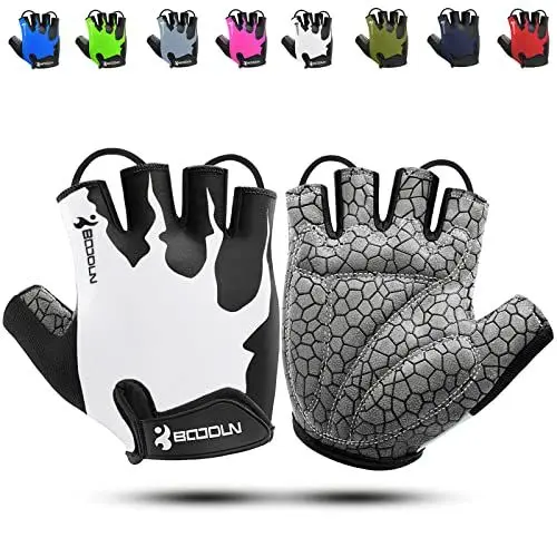 Produktbild: KONVINIT Fahrradhandschuhe Herren Sommer Halbfinger MTB Handschuhe,Radhandschuhe für Mountainbike/Rennrad,Fahrrad Handschuhe Freizeit Herren und Damen,White XL