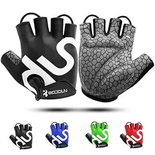 Produktbild: KONVINIT Fahrradhandschuhe Herren,MTB Handschuhe Halbfinger,Radhandschuhe für Rennrad und Mountainbike Atmungsaktiv Rutschfestes,Fahrrad Handschuhe Freizeit für Männer und Damen,Black M
