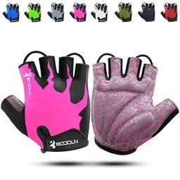 Produktbild: KONVINIT Fahrradhandschuhe für Damen Halbfinger MTB Handschuhe,Radhandschuhe für Frauen,Atmungsaktive rutschfeste Stoßdämpfung,pink M