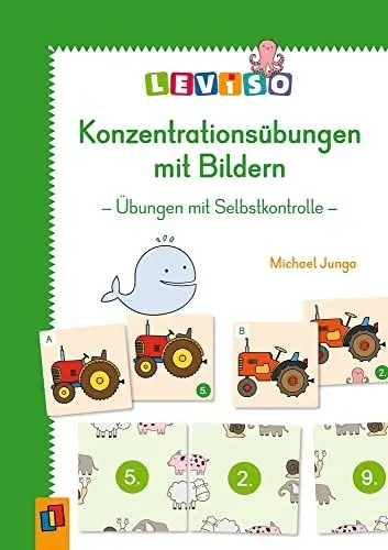 Produktbild: Konzentrationsübungen mit Bildern: Übungen mit Selbstkontrolle (LEVISO)