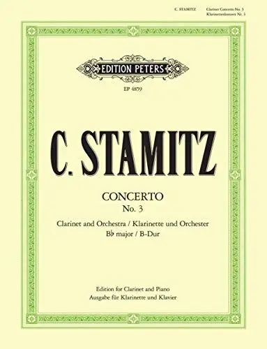 Produktbild: Konzert 3 B-Dur - Klar Orch. Klarinette, Klavier