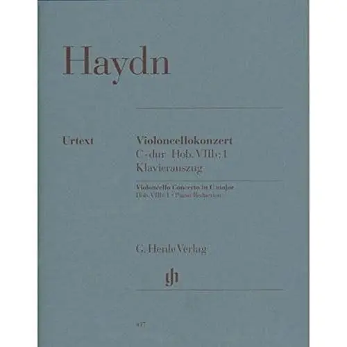 Produktbild: Konzert C-Dur Hob 7b/1 Vc Orch. Violoncello, Klavier: Besetzung: Violoncello und Klavier (G. Henle Urtext-Ausgabe)