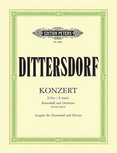 Produktbild: Konzert E-Dur - Kb Orch. Kontrabass, Klavier