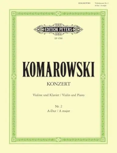Produktbild: Konzert Nr. 2 A-Dur: Ausgabe für Violine und Klavier (Edition Peters)
