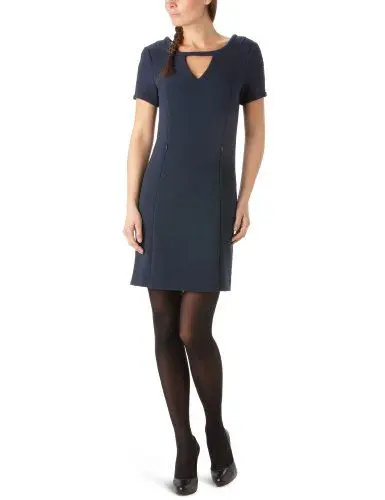 Produktbild: KOOKAI Damen Kleid (knielang) P2364 Gr. 42 (FR 44) Blau(CREPUSCULE)