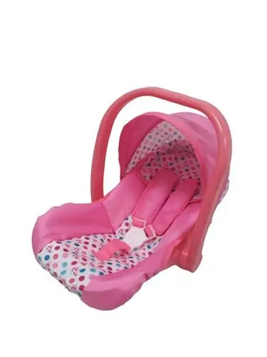 Produktbild: KOOKAMUNGA KIDS Baby-Puppen-Autositz & Kinderwagen - Verstellbares Verdeck - Beweglicher Griff - Sicherheitsgurt & verstellbare Gurte - Autositz lässt Sich in einen Carrier umwandeln - Rosa Einhorn