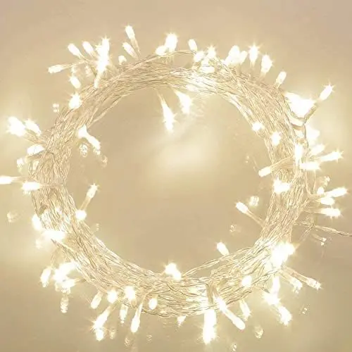 Produktbild: Koopower 100 Led Lichterkette Batteriebetrieben mit Timer Warmweiß (8 Modi, 11M, IP65 Wasserdicht) Außenbeleuchtung für Christmas Festlich Hochzeiten, THD02, 1 Packung