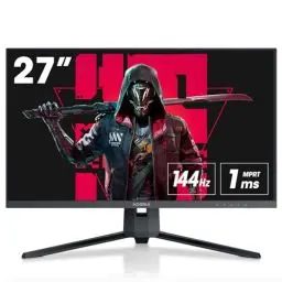 Produktbild: KOORUI 27 Zoll QHD Gaming Monitor 144 Hz, 1ms, DCI-P3 90% Farbumfangs, Adaptive Sync, (2560x1440, HDMI, DisplayPort) schwarz