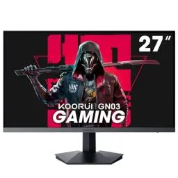 Produktbild: KOORUI 27 Zoll QHD Gaming Monitor, PC Bildschirm 170Hz, 1ms, Adaptive Sync (2560 x 1440p, DCI-P3 90%, SRGB 100%, HDR 10, HDMI, DisplayPort, VESA 75x75)