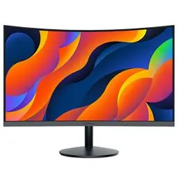 Produktbild: KOORUI Curved Monitor - 24 Zoll FHD Curved Computer Monitor, VA-Panel, 60Hz, Krümmung 1800R, Neigungsverstellung, Augenpflege, HDMI, VGA Gaming Monitor, Schwarz