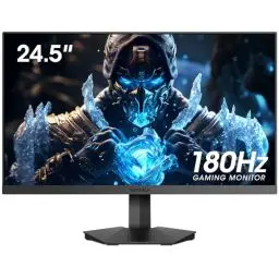 Produktbild: KOORUI Gaming Monitor, 24.5 Zoll PC Monitor 180Hz, Full HD Rahmenlos Bildschirm, HDMI & DisplayPort (1ms, VA, Eye-Care, 1920 x 1080, Adpitive Sync, VESA 75x75)