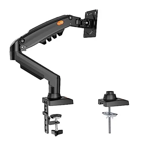 Produktbild: KOORUI Monitor Halterung für 17-32 Zoll Flach & Curved Bildschirme, VESA 75 & 100 mm Tischhalterung, Höhenverstellbar mit Neigungen, Schwenken, Dreht, Erhöhte Tragfähigkeit von 2-9 kg