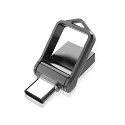 Produktbild: KOOTION USB Stick 64GB, USB C Stick USB 3.0 OTG Speicherstick 2-in-1 USB Flash Laufwerk Type C Flash Drive mit wasserdichtem Schlüsselanhänger für PC/Laptop/Notebook, Typ-C Mobiltelefon (Schwarz)