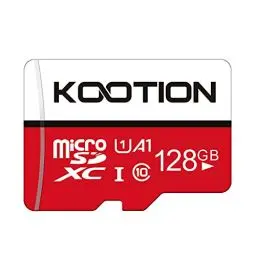 Produktbild: Kootion 128GB SD Karte Class 10 Micro SD Card 128G Speicherkarte MicroSDXC Mini Memory Card Klasse 10(A1 UHS-I U1) Speicher für Kameras Handy Tablets Android Smartphones