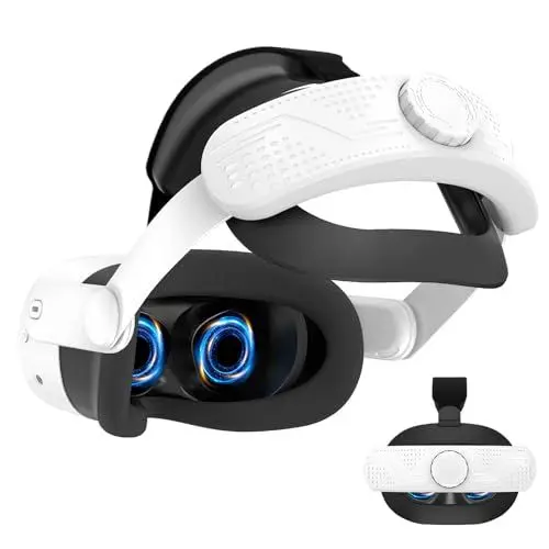 Produktbild: Kopfband für Meta Quest 3S,Komfort Elite Riemen für Oculus Quest 3S Zubehör,Verstellbares Leichtes VR-Headset Ersatzband Bequem und Druckreduzierend Reduziert den Kopfdruck