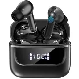 Produktbild: Kopfhörer Kabellos Bluetooth 5.4, In Ear Kopfhörer mit 6 ENC Noise Cancelling Mic, Digitale LED-Anzeige, 2025 Neue Earbuds HIFI Stereo, Wasserdicht, 30 Std. Spielzeit, USB-C, Ohrhörer für Arbeit