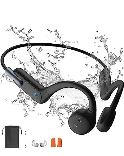 Produktbild: Kopfhörer Schwimmen, Knochenschall Bluetooth 5.3, Sport 32G-Speicher, IPX8 Wasserdicht, Unterwasser- mit MP3-Player für, Open Ear für Laufen