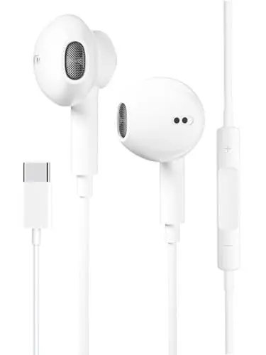 Produktbild: Kopfhörer Type c USB C Kopfhörer für Samsung GalaxyS23 S22 S21, HiFi Stereo Kopfhörer mit Kabel, Earphones Headphones In Ear, für iPhones 15/iPad/Google Pixel/Huawei/Xiaomi/One Plus