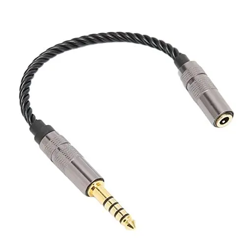 Produktbild: 4,4MM symmetrischer Stecker auf 3,5MM Stecker Verbindungskabel Audio Kabel Sound Interconnect Mikrofonkabel für Lotoo PAW6000, R2R2000, FIO-M11, Cayin N6ii DAP, iBasso DX160 Player