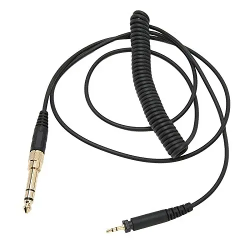 Produktbild: Ersatz-Feder-Audiokabel für SHURE SRH840 SRH940 SRH440 SRH750DJ Kopfhörer, 3,5-mm-Stecker und 6,35-mm-Adapter auf 2,5-mm-Stecker, HiFi-Stereokabel, 4,3 Fuß
