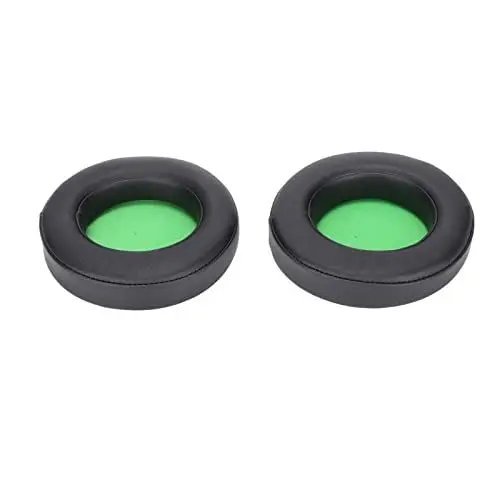 Produktbild: Kopfhörer-Ohrpolster, Weiches Leder, Headset-Ohrpolster, Ersatz-Ohrenschützer für Razer Kraken 7.1 V2 Pro, für Razer Kraken 7.1 V2 Crystal (Grün)
