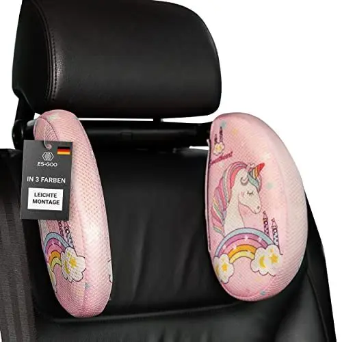 Produktbild: Kopfstütze Auto Kinder, (Installation ohne Werkzeug), 180 Grad Verstellbar, Nackenstütze Auto, Nackenkissen Kinder, Nackenkissen Autositz Kinder