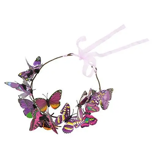 Produktbild: Kopftuch Damen Chemo Sonnenschutz Tuch Schal Hat Haar-Party-Hut-Blumengurt Women 's Clip-Zubehör eleganter Haarbügel Loop Schal Damen Leicht Kopftuch Damen Chemo (Purple, One Size)
