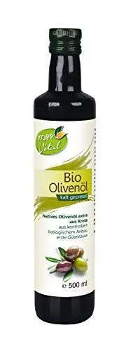 Produktbild: KOPP Vital® Bio-Olivenöl | vegan | 500 ml | aus der Koroneika-Olive | schonende Kaltpressung | aus biologisch kontrolliertem Anbau