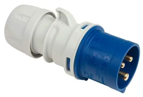 Produktbild: Kopp 172500009 Caravan Stecker 3-polig, 16 A, 230 V, blau