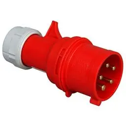 Produktbild: Kopp 176000008 CEE Stecker, 5-polig, 32 A, 400 V, rot