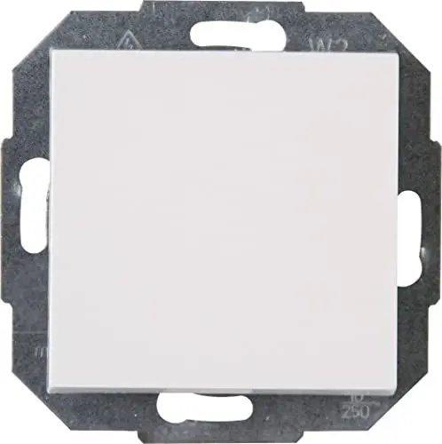 Produktbild: Kopp ATHENIS Universalschalter in Rein-Weiß - Lichtschalter-Unterputz mit 10AX Schaltvermögen - Hochwertiger IP20 Schalter ohne Rahmen - Moderner Wechselschalter-Unterputz 250V~