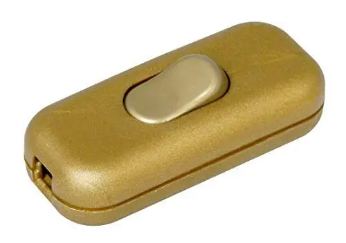 Produktbild: Kopp Schnurzwischenschalter, 1-polig, 250 V, 6 A, gold, 191307089