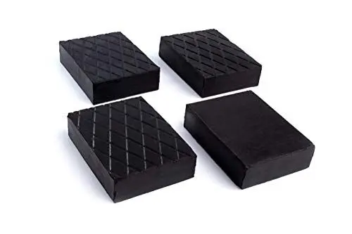 Produktbild: Kora Satz 4 Stück Gummiblöcke 160x120x60mm, schwarz