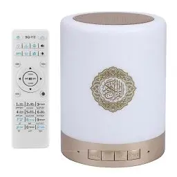 Produktbild: Koran Lampe, Koran Radio Player Lautsprecher, Tragbare 8GMP3 Touch LED Lampe Kabellose Fernbedienung Bluetooth Koran Lautsprecher mit 16 Sprachen