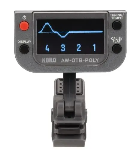 Produktbild: Korg - AW-OTB-POLY Polyphonic Clip-on Tuner for Bass Guitar with OLED Display