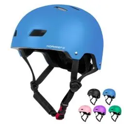 Produktbild: KORIMEFA Kinder Fahrradhelm Kinderhelm Radhelm Sporthelm CE-Zertifizierung für Fahrrad Skateboard Scooter Motorrad BMX für 3-14 Jahre (Blau, S)