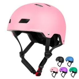 Produktbild: KORIMEFA Kinder Fahrradhelm Kinderhelm Radhelm Sporthelm CE-Zertifizierung für Fahrrad Skateboard Scooter Motorrad BMX für 3-14 Jahre (Pink, S)