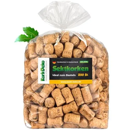 Produktbild: Kork-Deko Gebrauchter Champagnerverschluss | Deko für Hochzeit, Basteln, Kreationen, 250 Stück