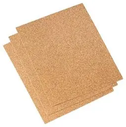 Produktbild: Korkpad 3 Stück | 3er Pack Kork-Pads | 250 x 200 mm | 3 mm dick | für den Modellbau | als Mini Pinnwand | Kork zum Ausschneiden & Basteln | stoßdämpfend & vibrationsarm (Nicht selbstklebend)