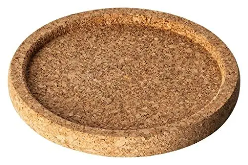 Produktbild: Kork-Teekannen Untersetzer | Untersetzer aus Kork mit Vertiefung | Ideal für Tee- und Kaffeekannen | Für Gläser und Flaschen | Durchmesser 10 cm