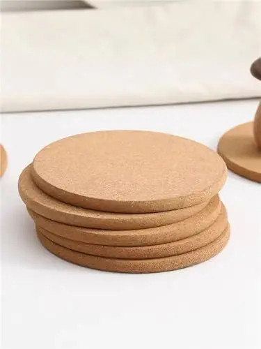 Produktbild: Korkuntersetzer, 6er-Set, Dicke Korkmatten für Tisch, Hot Pot, rutschfest, langlebig, Kork-Untersetzer für Kaffee, Tee, Wasserkocher, Töpfe, Pfannen und Pflanzen, 19 cm