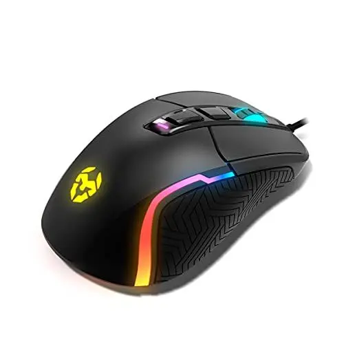 Produktbild: KROM KICK - Gaming-Maus, RGB Rainbow, PixArt 3327 optischer Sensor bis zu 12000 DPI, 6 DPI-Stufen (800-6200), erweiterte Software, schwarz