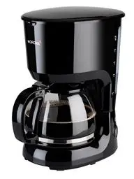 Produktbild: Korona 10330 Kaffeemaschine | Schwarz | Glaskanne | 10 Tassen Filterkaffee | 1,25 Liter | 750 Watt | Warmhalteplatte | Abschaltautomatik | Anti-Tropf-Funktion