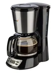 Produktbild: Korona 12113 Kaffeemaschine I Edelstahl I Timer-Funktion I Filter I Kaffeeautomat für 6 Tassen I Glaskanne