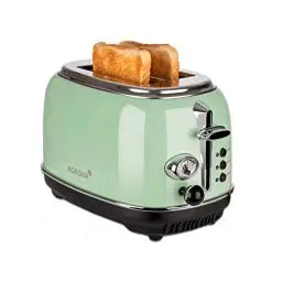Produktbild: Korona 21665 Toaster | 2 Scheiben | Mint | Röstgrad-Anzeige | Auftauen | Rösten | Aufwärmen | 810 Watt | Brötchenaufsatz | Krümelschublade | Brotscheiben-Zentrierung