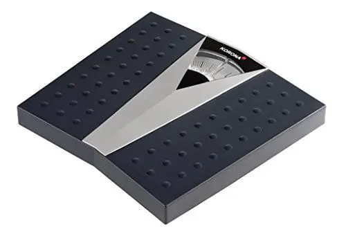 Produktbild: Korona 76620 Mechanische Personenwaage Henry in Grau - Präzise Körperwaage für Personen bis zu 130 kg - Analoge Waage