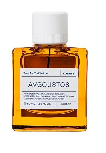 Produktbild: KORRES AVGOUSTOS Eau de Toilette für Damen und Herren, unisex Duft, fruchtig-zitrischer Sommerduft, vegan, 50 ml