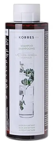Produktbild: KORRES Aloe und Dittany Shampoo für normales Haar, für Feuchtigkeit und Elastizität, silikon- und parabenfrei, 250 ml