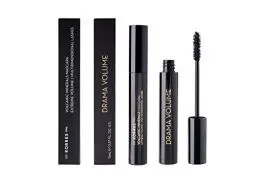 Produktbild: KORRES Drama Volume Mascara - 01 black, Volcanic Minerals, schwarze Wimperntusche für extremes Volumen, silikon- & parabenfrei, 11 ml